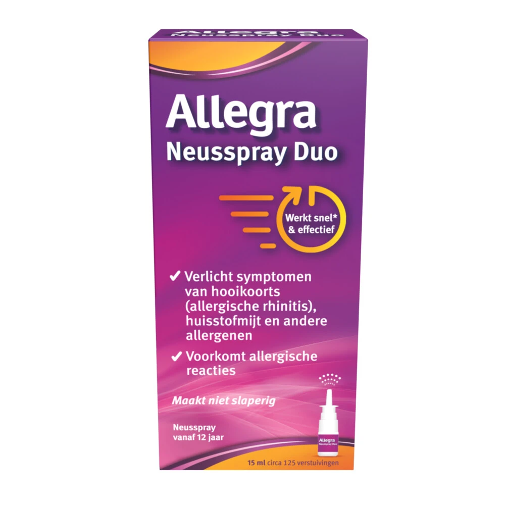 Allegra Neusspray Duo Allegra Neusspray Duo -Winkel Voor Gezondheidszorgproducten 1018962
