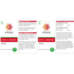 Vitals Acetyl-l-carnitine 500 Mg -Winkel Voor Gezondheidszorgproducten 1023935 3