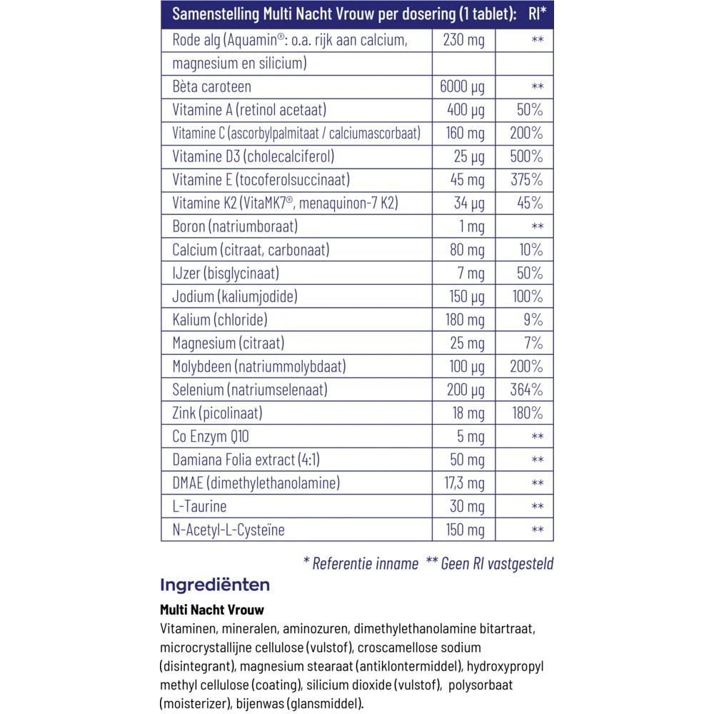 Vitakruid Multi Dag Vrouw Vitakruid Multi Dag Vrouw -Winkel Voor Gezondheidszorgproducten 1023970 4