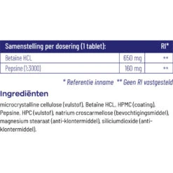 Vitakruid Betaine Hcl 650 Mg -Winkel Voor Gezondheidszorgproducten 1024006 4