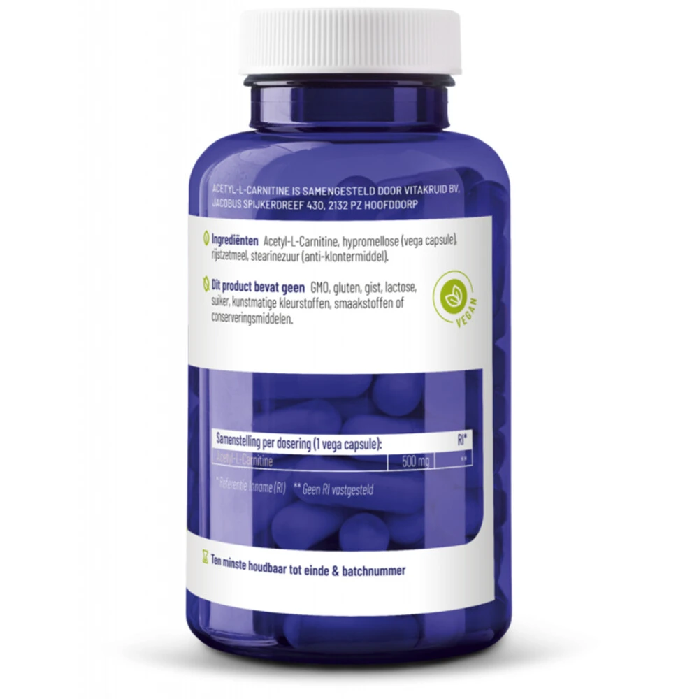 Vitakruid Acetyl L-Carnitine Vitakruid Acetyl L-Carnitine -Winkel Voor Gezondheidszorgproducten 1024019 3