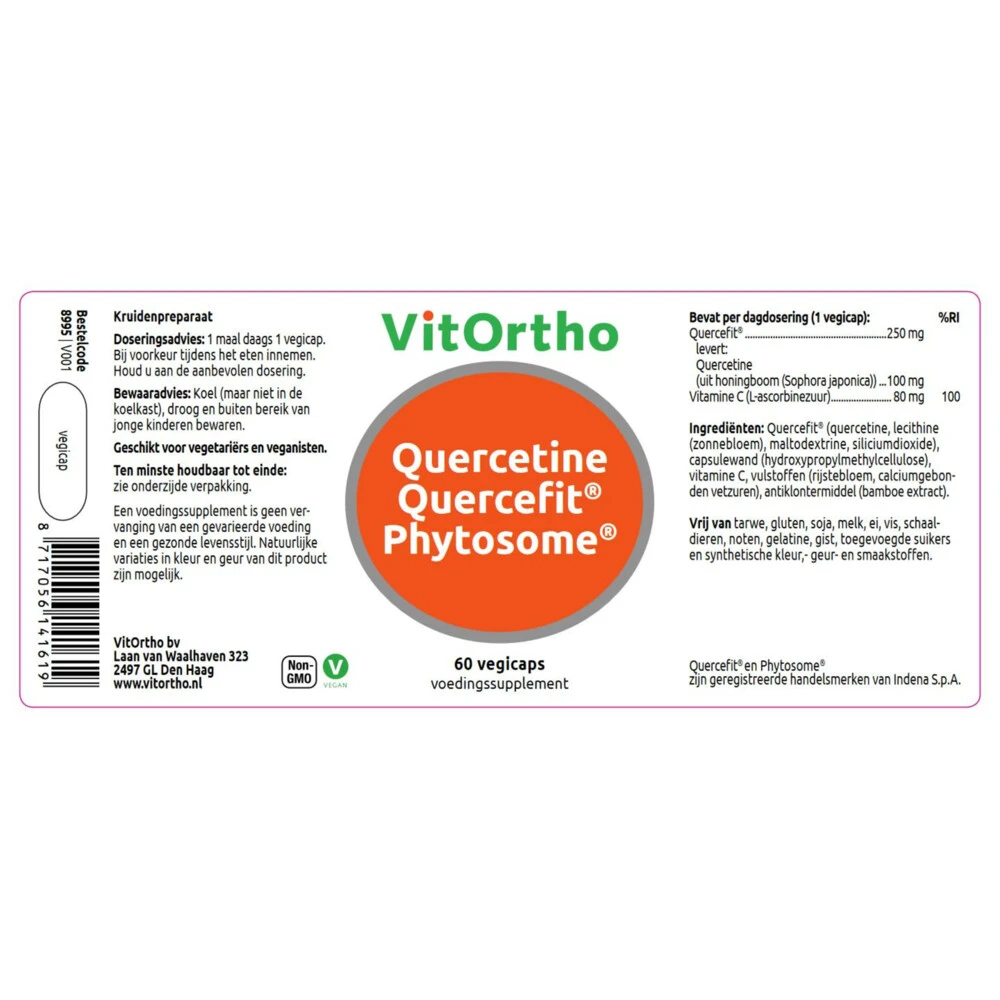 Vitortho Quercetine Quercefit Fytosoom Vitortho Quercetine Quercefit Fytosoom -Winkel Voor Gezondheidszorgproducten 1035136 2