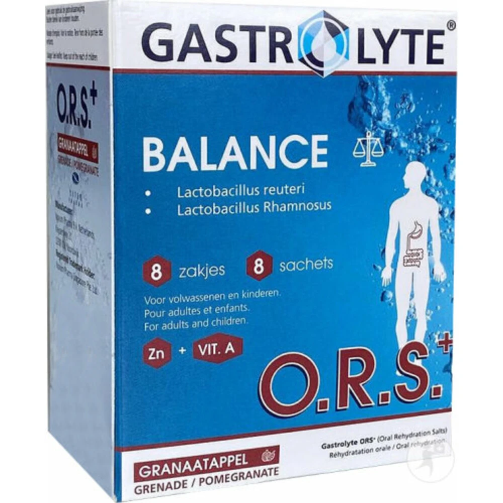 Gastrolyte ORS Balance plus Probiotica Gastrolyte ORS Balance Plus Probiotica -Winkel Voor Gezondheidszorgproducten 1054493