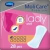 4x Molicare Premium Lady Pad 0,5 Druppels 70 Ml Absorptie -Winkel Voor Gezondheidszorgproducten 1073061