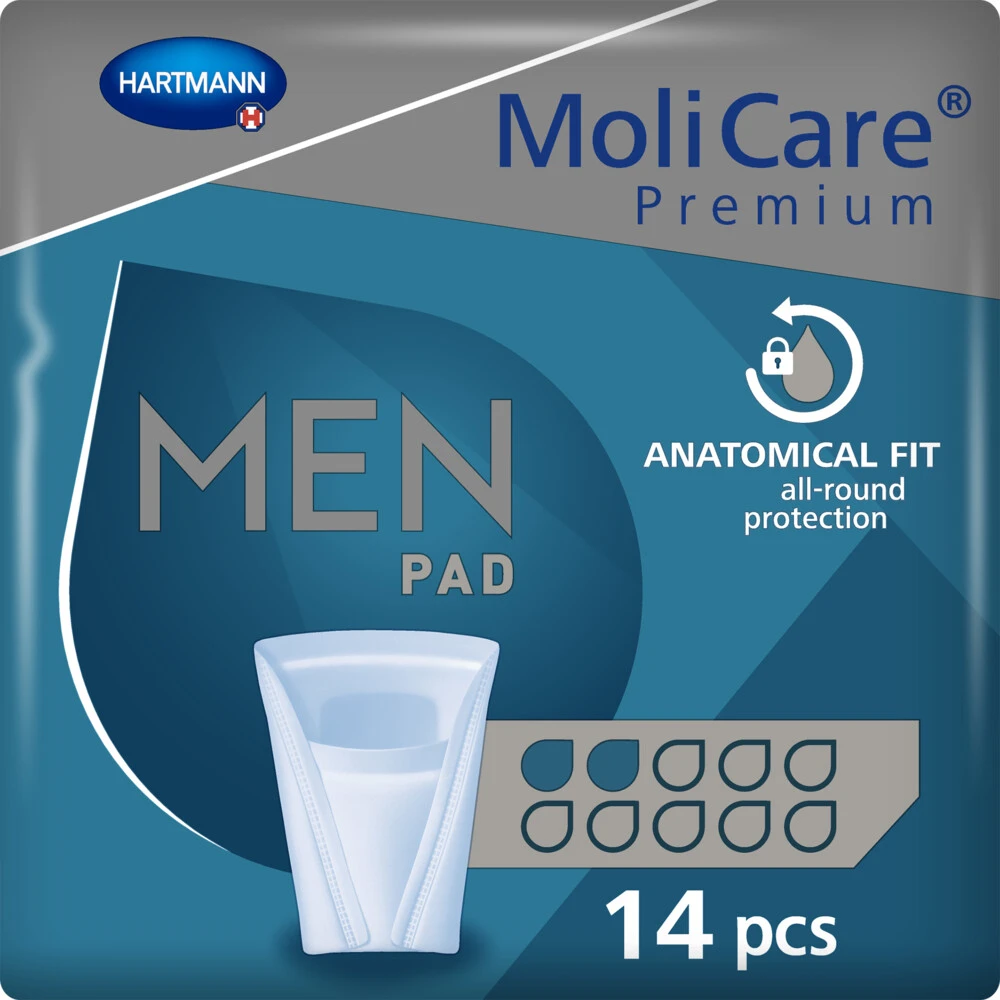 4x Molicare Premium Men Pad 2 Druppels 330 ml Absorptie 4x Molicare Premium Men Pad 2 Druppels 330 Ml Absorptie -Winkel Voor Gezondheidszorgproducten 1073069