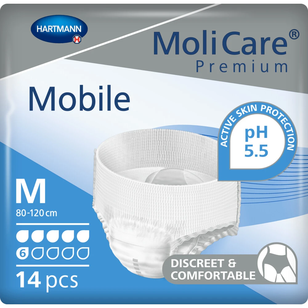 Molicare Premium Mobile 6 Druppels Medium 1662 ml Absorptie Molicare Premium Mobile 6 Druppels Medium 1662 Ml Absorptie -Winkel Voor Gezondheidszorgproducten 1073073