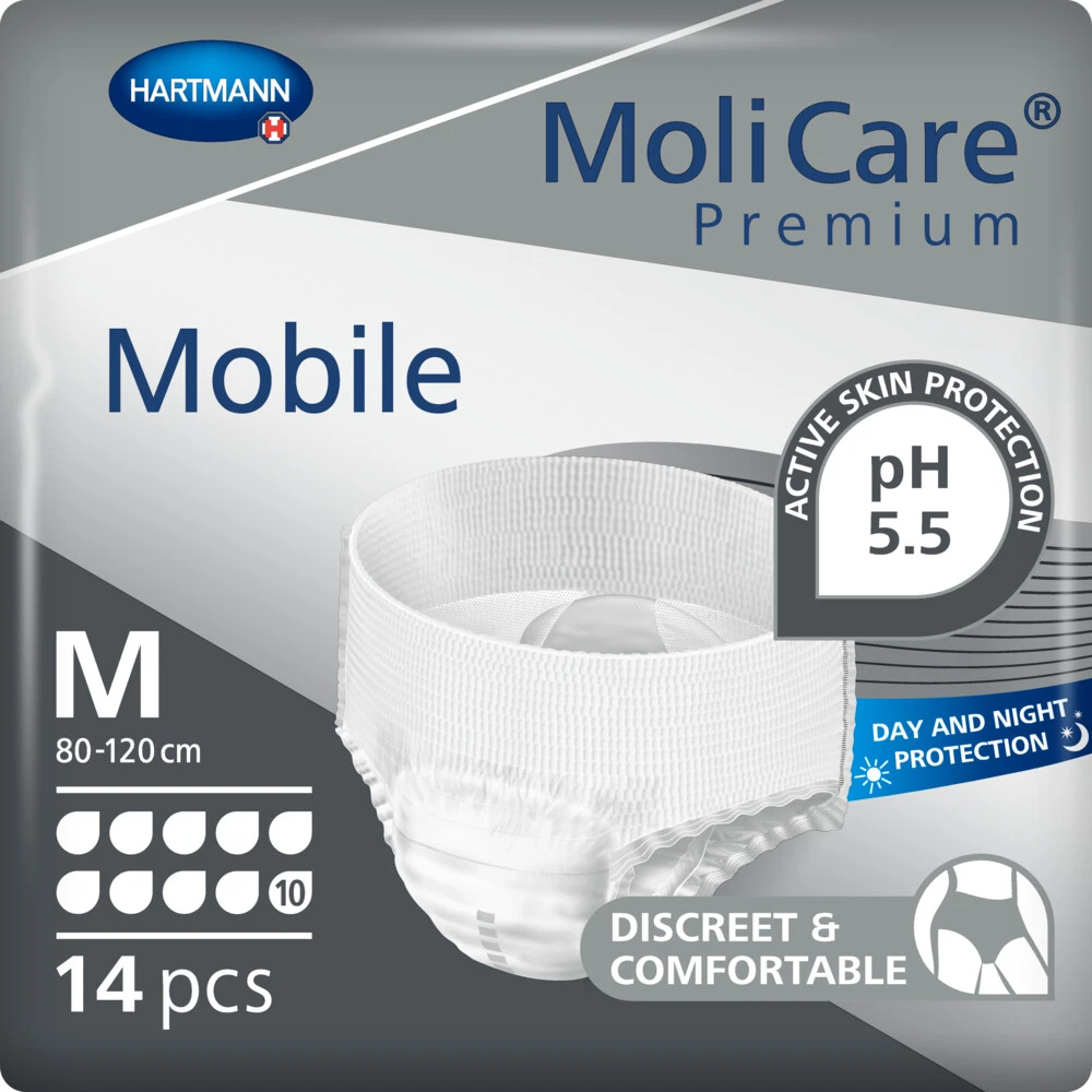 Molicare Premium Mobile 10 Druppels Medium 2421 ml Absorptie Molicare Premium Mobile 10 Druppels Medium 2421 Ml Absorptie -Winkel Voor Gezondheidszorgproducten 1073079