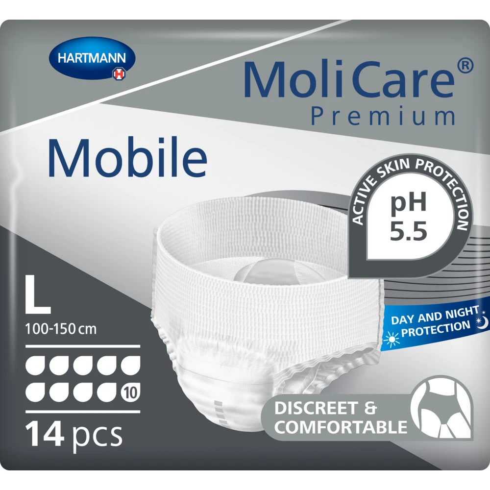 4x Molicare Premium Mobile 10 Druppels Large 2613 ml Absorptie 4x Molicare Premium Mobile 10 Druppels Large 2613 Ml Absorptie -Winkel Voor Gezondheidszorgproducten 1073080 1