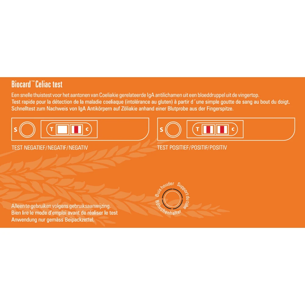 Biocard Coeliakie Gluten Overgevoeligheid Test Biocard Coeliakie Gluten Overgevoeligheid Test -Winkel Voor Gezondheidszorgproducten 1074393 2