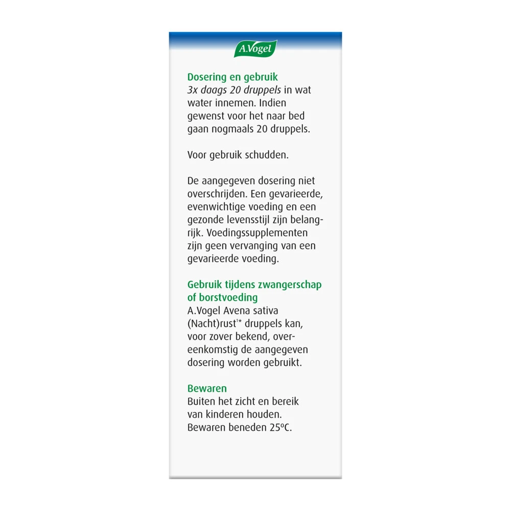 2x A.Vogel Avena Sativa Complex (Nacht)rust druppels 2x A.Vogel Avena Sativa Complex (Nacht)rust Druppels -Winkel Voor Gezondheidszorgproducten 706049 3 1