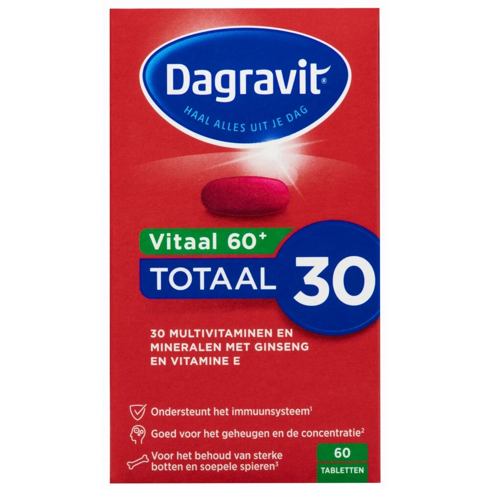 Dagravit Totaal 30 Xtra Vitaal 60+ Dagravit Totaal 30 Xtra Vitaal 60+ -Winkel Voor Gezondheidszorgproducten 734138