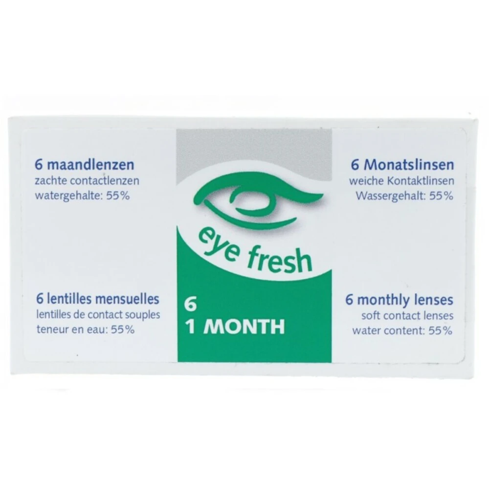 Eye Fresh zachte maandlenzen 6-pack -1,50 Eye Fresh Zachte Maandlenzen 6-pack -1,50 -Winkel Voor Gezondheidszorgproducten 962058