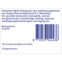 Davitamon Compleet Vrouw Overgang Multivitamine -Winkel Voor Gezondheidszorgproducten 993926 4