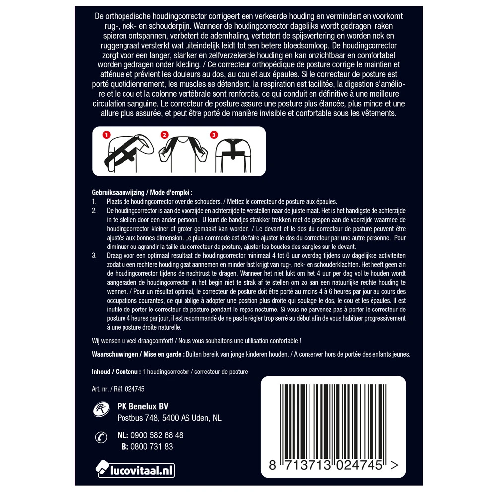 Lucovitaal Orthopedische Houdingcorrector Lucovitaal Orthopedische Houdingcorrector -Winkel Voor Gezondheidszorgproducten 996536 2